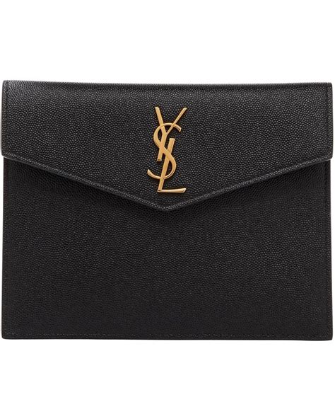 ysl uptown pouch black.